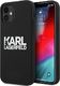 Karl Lagerfeld Karl Lagerfeld KLHCP12SSLKLRBK iPhone 12 mini 5,4" Silicone Stack Logo czarny/black 1
