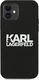 Karl Lagerfeld Karl Lagerfeld KLHCP12SSLKLRBK iPhone 12 mini 5,4" Silicone Stack Logo czarny/black 3