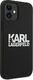 Karl Lagerfeld Karl Lagerfeld KLHCP12SSLKLRBK iPhone 12 mini 5,4" Silicone Stack Logo czarny/black 4