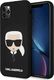 Karl Lagerfeld Karl Lagerfeld KLHCN58SLKHBK iPhone 11 Pro czarny/black hardcase Silicone Karl`s Head 1