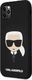 Karl Lagerfeld Karl Lagerfeld KLHCN58SLKHBK iPhone 11 Pro czarny/black hardcase Silicone Karl`s Head 2