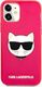 Karl Lagerfeld Karl Lagerfeld KLHCP12SCHTRP iPhone 12 mini 5,4" różowy/pink hardcase Glitter Choupette Fluo 3