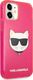 Karl Lagerfeld Karl Lagerfeld KLHCP12SCHTRP iPhone 12 mini 5,4" różowy/pink hardcase Glitter Choupette Fluo 4
