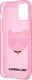 Karl Lagerfeld Karl Lagerfeld KLHCP12LCHTUGLP iPhone 12 Pro Max 6,7" różowy/pink hardcase Glitter Choupette 7