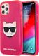 Karl Lagerfeld Karl Lagerfeld KLHCP12MCHTRP iPhone 12/12 Pro 6,1" różowy/pink hardcase Glitter Choupette Fluo 1