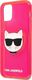 Karl Lagerfeld Karl Lagerfeld KLHCP12MCHTRP iPhone 12/12 Pro 6,1" różowy/pink hardcase Glitter Choupette Fluo 6