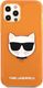 Karl Lagerfeld Karl Lagerfeld KLHCP12LCHTRO iPhone 12 Pro Max 6,7" pomarańczowy/orange hardcase Glitter Choupette Fluo 3