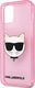Karl Lagerfeld Karl Lagerfeld KLHCP12MCHTUGLP iPhone 12/12 Pro 6,1" różowy/pink hardcase Glitter Choupette 6