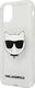 Karl Lagerfeld Karl Lagerfeld KLHCN61CHTUGLS iPhone 11 srebrny/silver hardcase Glitter Choupette 6