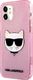 Karl Lagerfeld Karl Lagerfeld KLHCP12SCHTUGLP iPhone 12 mini 5,4" różowy/pink hardcase Glitter Choupette 2