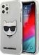 Karl Lagerfeld Karl Lagerfeld KLHCP12LCHTUGLS iPhone 12 Pro Max 6,7" srebrny/silver hardcase Glitter Choupette 1