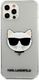 Karl Lagerfeld Karl Lagerfeld KLHCP12LCHTUGLS iPhone 12 Pro Max 6,7" srebrny/silver hardcase Glitter Choupette 3