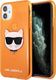 Karl Lagerfeld Karl Lagerfeld KLHCN61CHTRO iPhone 11 pomarańczowy/orange hardcase Glitter Choupette Fluo 1