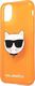 Karl Lagerfeld Karl Lagerfeld KLHCN61CHTRO iPhone 11 pomarańczowy/orange hardcase Glitter Choupette Fluo 6