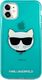 Karl Lagerfeld Karl Lagerfeld KLHCN61CHTRB iPhone 11 niebieski/blue hardcase Glitter Choupette Fluo 3