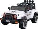 Bemi DUŻY JEEP 2 mocne silniki, Koła EVA, Ecoskóra, USB, MP3 + PILOT Nowy drifter Dwuosobowe auto na akumulator JEEP 2x45W 1