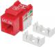 Intellinet Network Solutions Moduł keystone Cat.5e, UTP, RJ45, zaciskany, czerwony (210478) 1