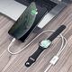 Ładowarka Joyroom Joyroom 2W1 Bezprzewodowa Ładowarka Qi Do Apple Watch / Kabel Usb - Lightning 1,5 M Biały (S-Iw002S) 2
