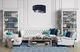 Lampa wisząca BPS KONCEPT Lampa wisząca GEMSTONE granatowa/srebrna 1