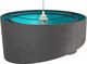 Lampa wisząca BPS KONCEPT Lampa wisząca GEMSTONE GRAY grafitowa/turkusowa 3