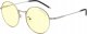 Okulary Gunnar GUNNAR Optiks Ellipse Computer-Brille - Amber Glas, silber 1