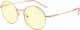 Okulary Gunnar GUNNAR Optiks Ellipse Computer-Brille - Amber Glas, roségold 2