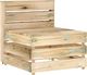 vidaXL Ogrodowa sofa środkowa z palet, impregnowane drewno sosnowe 1