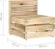 vidaXL Ogrodowa sofa środkowa z palet, impregnowane drewno sosnowe 5