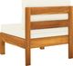 vidaXL 3-osobowa sofa ogrodowa z kremowymi poduszkami, drewno akacjowe 8