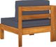 vidaXL 3-osobowa sofa ogrodowa z ciemnoszarymi poduszkami, akacjowa 8