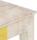 vidaXL Stolik konsolowy, biały, 115x35x77 cm, surowe drewno mango 4