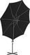 vidaXL Parasol wiszący na stalowym słupku, 300 cm, czarny 3
