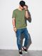 Ombre T-shirt męski bawełniany S1378 - khaki M 2