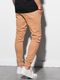 Ombre Spodnie męskie dresowe joggery P948 - camel XXL 2