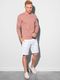 Ombre Bluza męska bez kaptura B1153 - różowa XL 3