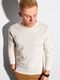 Ombre Bluza męska bez kaptura B1153 - kremowa L 1