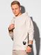 Ombre Bluza męska z kapturem B1187 - biała XXL 3