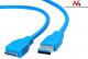 Kabel USB Maclean USB-A - USB-A 0.5 m Niebieski (MCTV-735) 2