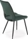 Halmar Krzesło k-404 ciemny zielony tkanina velvet/stal Halmar 5