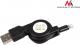 Kabel USB Maclean USB-A - 0.75 m Czarny (MCTV-731) 1