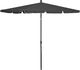 vidaXL Parasol ogrodowy na słupku, 210x140 cm, antracytowy 1