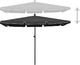 vidaXL Parasol ogrodowy na słupku, 210x140 cm, antracytowy 3