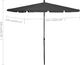 vidaXL Parasol ogrodowy na słupku, 210x140 cm, antracytowy 5