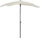 vidaXL Parasol ogrodowy na słupku, 200x130 cm, piaskowy 1