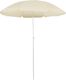 vidaXL Parasol ogrodowy na stalowym słupku, piaskowy, 180 cm 1