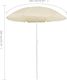 vidaXL Parasol ogrodowy na stalowym słupku, piaskowy, 180 cm 4