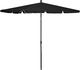 vidaXL Parasol ogrodowy na słupku, 210x140 cm, czarny 1