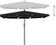 vidaXL Parasol ogrodowy na słupku, 210x140 cm, czarny 3