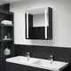 vidaXL Szafka łazienkowa z lustrem i LED, 62x14x60 cm 1