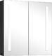 vidaXL Szafka łazienkowa z lustrem i LED, 62x14x60 cm 1